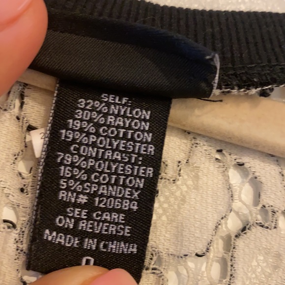 raw hem lace shirt. - Picture 5 of 5